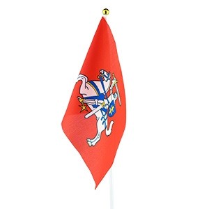Rankinė Lietuvos Istorinė vėliavėlė su plastikiniu koteliu