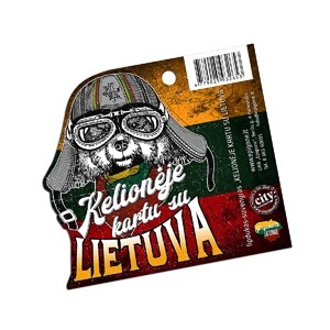 Lipdukas suvenyras "Kelionėje kartu su Lietuva"