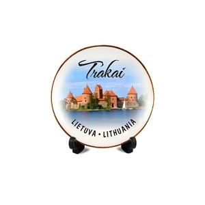 Porcelianinė lėkštutė su magnetu Trakai, Lietuva