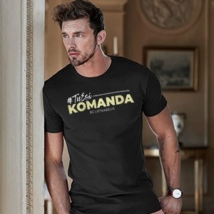 KK "Lietkabelis" Organinės medvilnės juodos spalvos marškinėliai 2023/2024