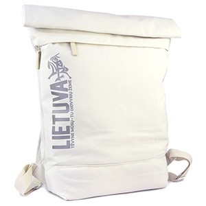 Šviesi kuprinė „Lietuva – Tėvynė Mūsų“ (Roll-Top)