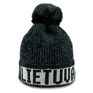 Ypatingai švelnaus akrilo juodos spalvos trumpa žieminė kepurė Lietuva