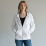 Baltas unisex džemperis LIETUVA su užtrauktuku