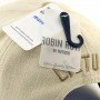 Natūralios smėlio ir rudos spalvos medvilninė beisbolo kepurė su reljefiniu LT logotipu