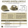 Kepurės Lietuva LT 1009 dydžių lentelė