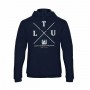 Mėlynas klasikinis džemperis su gobtuvu LTU