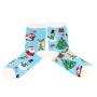Moteriškos kalėdinės kojinės su eglutėmis, briedžiukais, besmegeniais