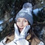 Pilka trumpa žieminė kepurė Lietuva Robin-Ruth