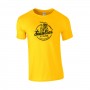 Medvilniniai marškinėliai Šiauliai geltonos spalvos