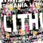 Gėlėtos Lithuania rankinės dizaino fragmentas
