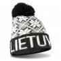 Trumpa raštuota žieminė kepurė Lietuva su kutu