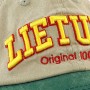 Siuvinėtas užrašas „Lietuva Original 1009“ ant vaikiškos kepurės