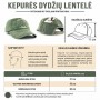 Lithuania Original kepurės dydžiai