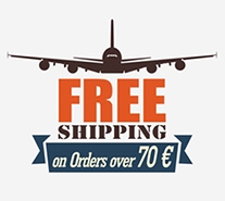 Free shipping on orders over 70 €