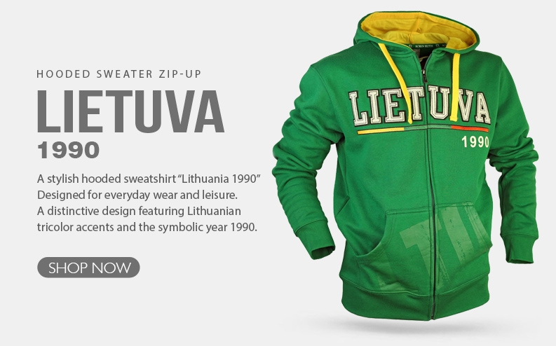 Hooded sweater "Lietuva 1990"
