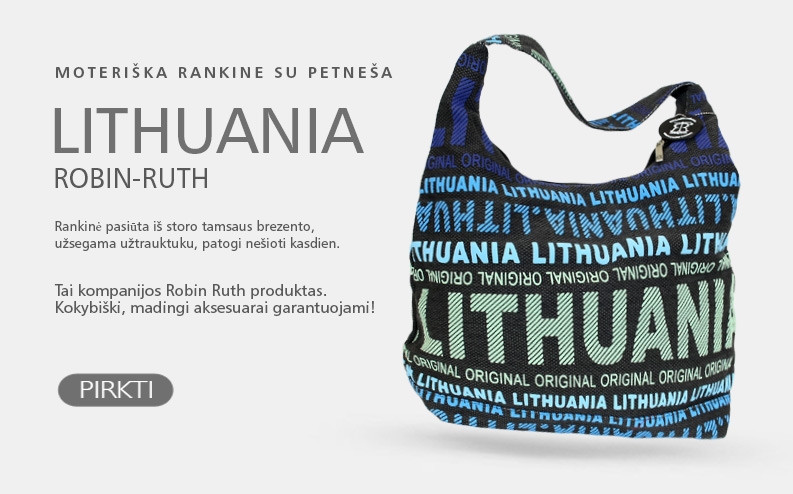 Mėlyna moteriška rankinė su petneša LITHUANIA